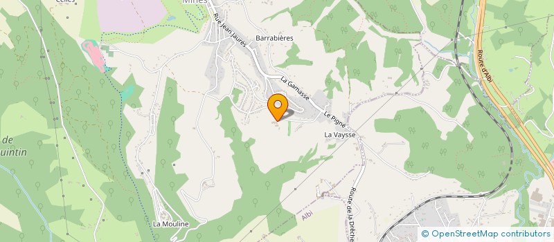 localisation de l'entreprise MONSIEUR ROMAIN ENJALRAN  CAGNAC-LES-MINES