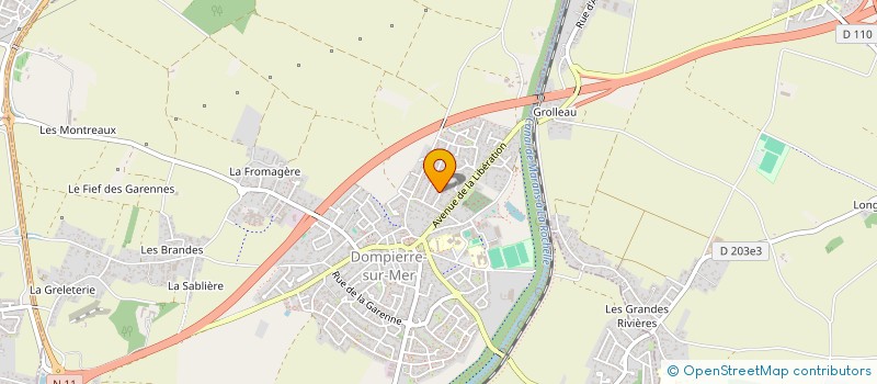 localisation de l'entreprise MONSIEUR ROMAIN ESCANDE  DOMPIERRE-SUR-MER