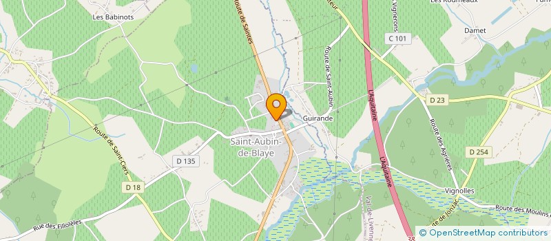 localisation de l'entreprise MONSIEUR ROMAIN ETCHEBER  SAINT-AUBIN-DE-BLAYE