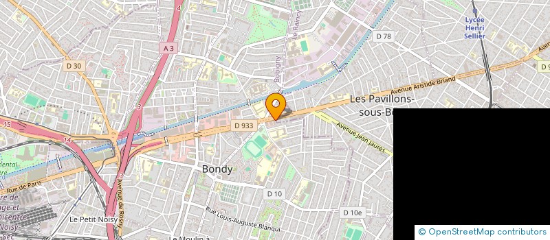 localisation de l'entreprise MONSIEUR ROMAIN EUDE  BONDY