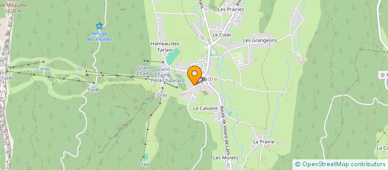 localisation de l'entreprise MONSIEUR ROMAIN EYSSERIC  AUTRANS-MEAUDRE EN VERCORS