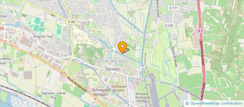 localisation de l'entreprise MONSIEUR ROMAIN FALGUIERE  AVIGNON