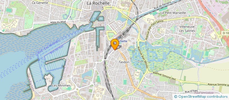 localisation de l'entreprise MONSIEUR ROMAIN FALLOURD  LA ROCHELLE