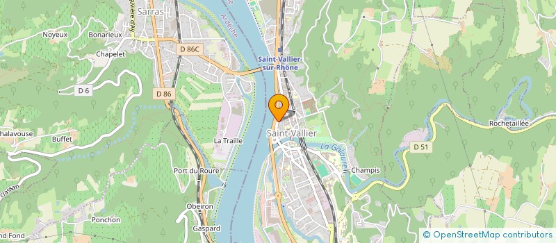 localisation de l'entreprise MONSIEUR ROMAIN FARADON  SAINT-VALLIER