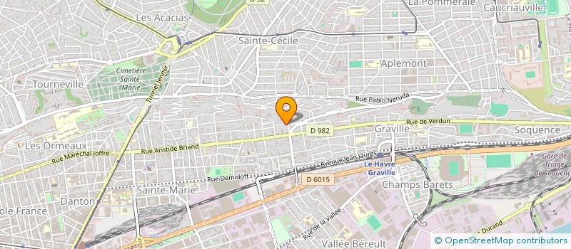 localisation de l'entreprise MONSIEUR ROMAIN FARGUES à LE HAVRE