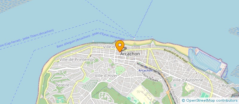 localisation de l'entreprise MONSIEUR ROMAIN FAROUX à ARCACHON