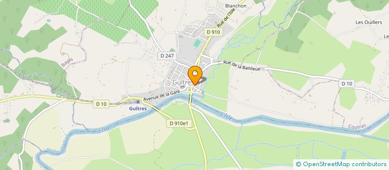 localisation de l'entreprise MONSIEUR ROMAIN FAUCHIER  GUITRES