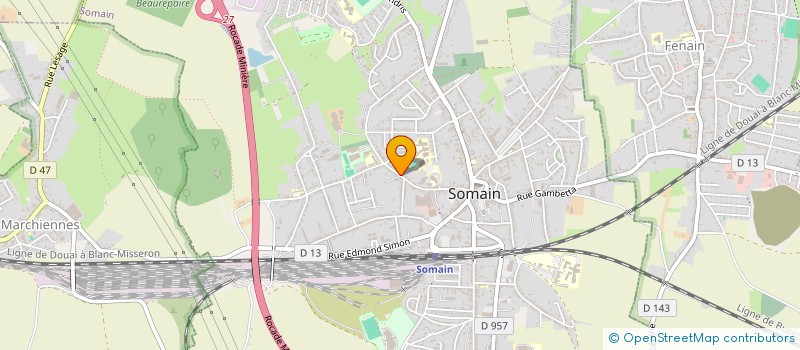 localisation de l'entreprise MONSIEUR ROMAIN FAUQUET  SOMAIN