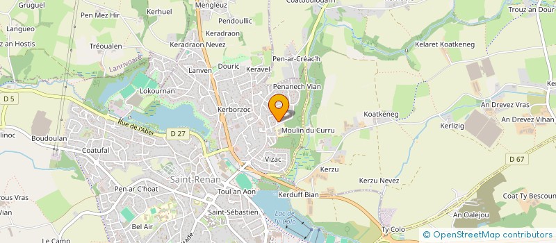 localisation de l'entreprise MONSIEUR ROMAIN FAUVEL  SAINT-RENAN