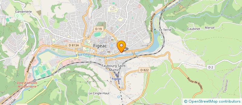 localisation de l'entreprise MONSIEUR ROMAIN FEIGRE  CAPDENAC