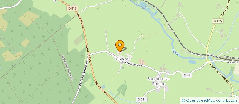 localisation de l'entreprise MONSIEUR ROMAIN FERET  SAUMONT-LA-POTERIE