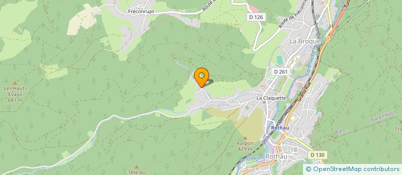 localisation de l'entreprise MONSIEUR ROMAIN FERRY  LA BROQUE