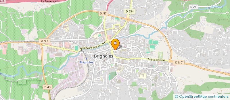 localisation de l'entreprise MONSIEUR ROMAIN FLAMANT  BRIGNOLES