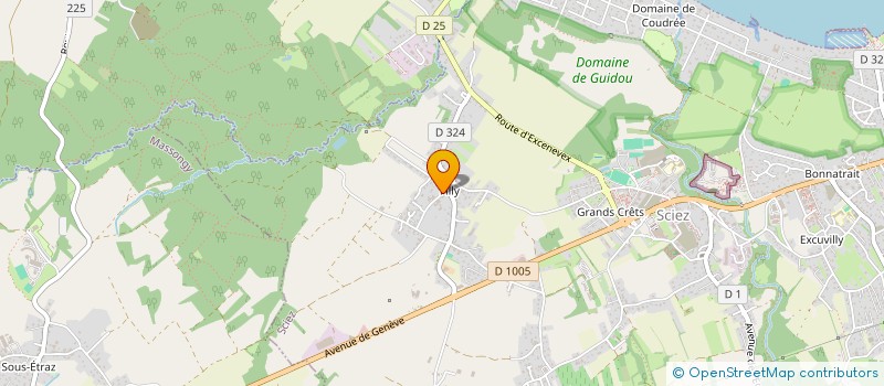 localisation de l'entreprise MONSIEUR ROMAIN FLANDINETTE  SCIEZ