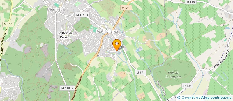 localisation de l'entreprise MONSIEUR ROMAIN FLORES  RESTINCLIERES