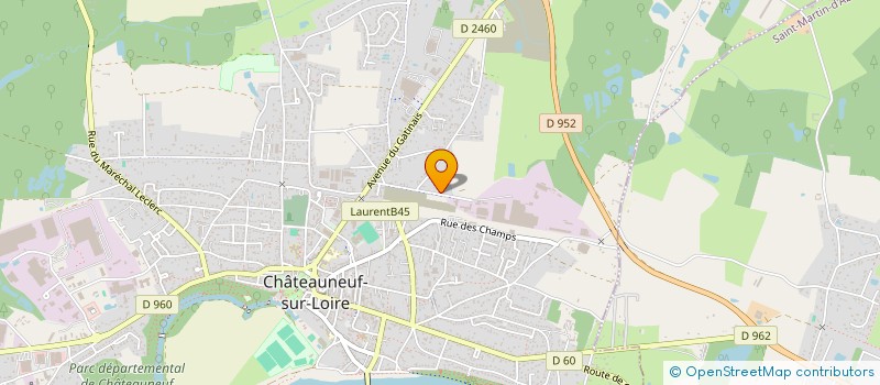 localisation de l'entreprise MONSIEUR ROMAIN FOLTIER à CHATEAUNEUF-SUR-LOIRE