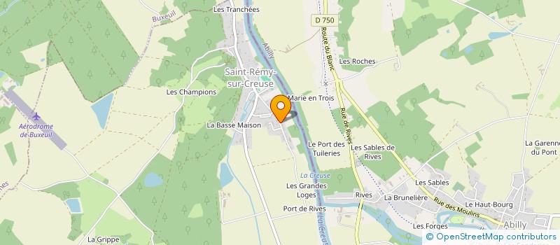 localisation de l'entreprise MONSIEUR ROMAIN FONTAINE  SAINT-REMY-SUR-CREUSE