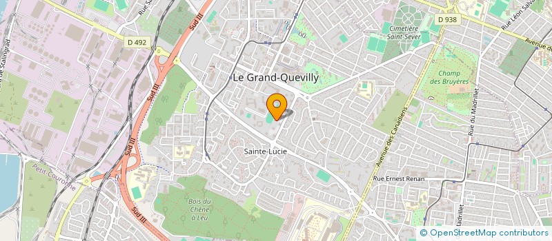 localisation de l'entreprise MONSIEUR ROMAIN FONTAINE  LE GRAND-QUEVILLY