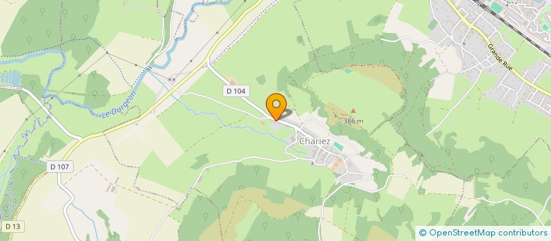 localisation de l'entreprise MONSIEUR ROMAIN FONTENEAU  CHARIEZ