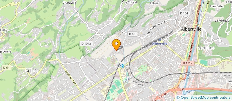 localisation de l'entreprise MONSIEUR ROMAIN FONVIEILLE  ALBERTVILLE