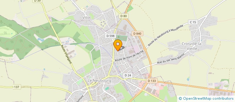 localisation de l'entreprise MONSIEUR ROMAIN FORCHER  LE NEUBOURG