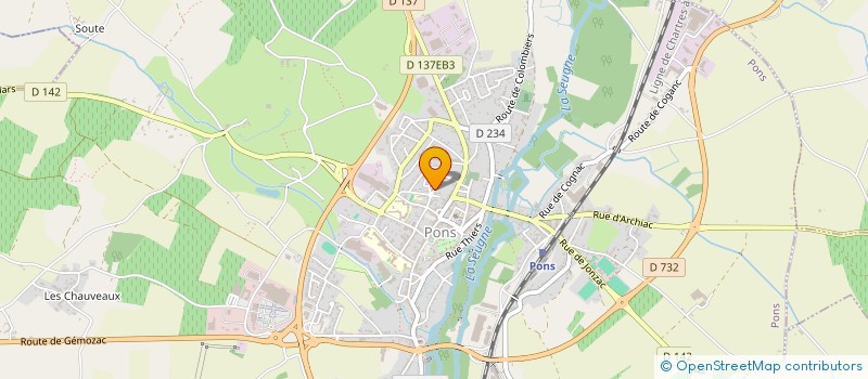 localisation de l'entreprise MONSIEUR ROMAIN FOREL  PONS