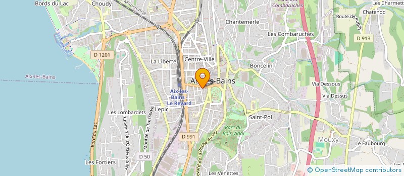 localisation de l'entreprise MONSIEUR ROMAIN FORESTIER à AIX-LES-BAINS