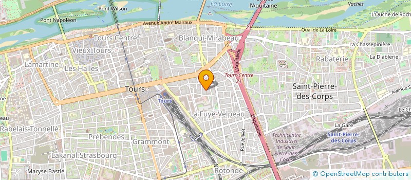 localisation de l'entreprise MONSIEUR ROMAIN FOUGERAY  TOURS