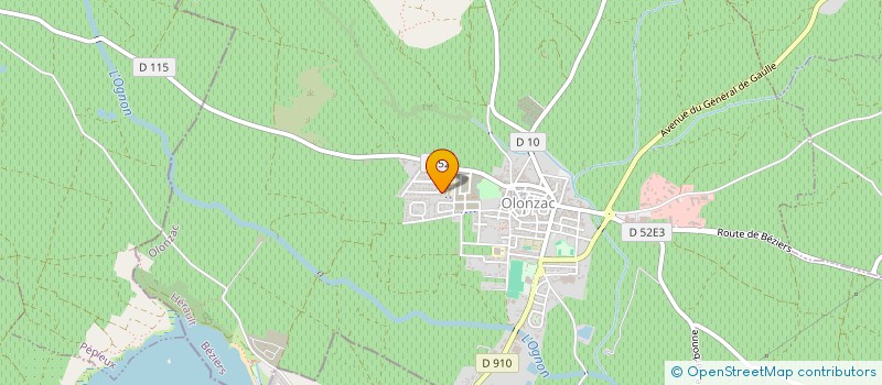 localisation de l'entreprise MONSIEUR ROMAIN FOUQUET  OLONZAC