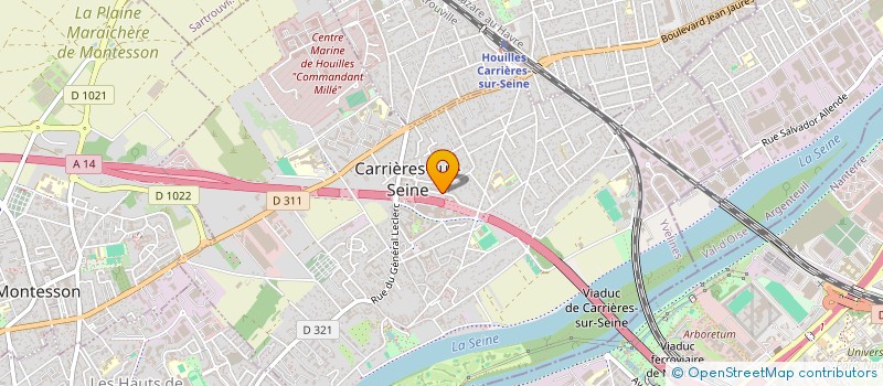 localisation de l'entreprise MONSIEUR ROMAIN FOURNET  CARRIERES-SUR-SEINE