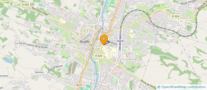 localisation de l'entreprise MONSIEUR ROMAIN FOURNIE à AUCH
