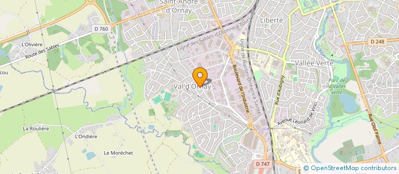 localisation de l'entreprise MONSIEUR ROMAIN FOURNIER à LA ROCHE-SUR-YON