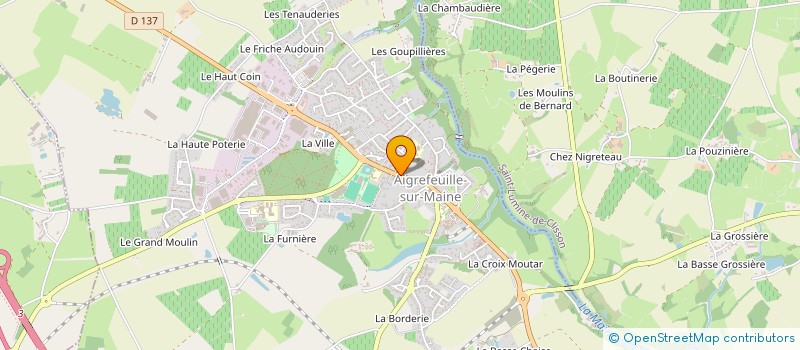 localisation de l'entreprise MONSIEUR ROMAIN FOURNIER  AIGREFEUILLE-SUR-MAINE
