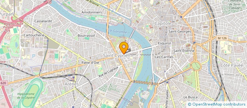 localisation de l'entreprise MONSIEUR ROMAIN FOURNIER  TOULOUSE