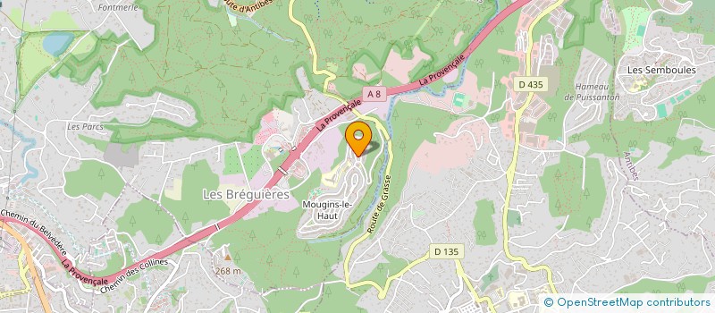 localisation de l'entreprise MONSIEUR ROMAIN FRANCESCHI  MOUGINS