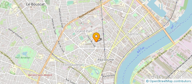 localisation de l'entreprise MONSIEUR ROMAIN FRANCOIS BRUGEROLLE  BORDEAUX