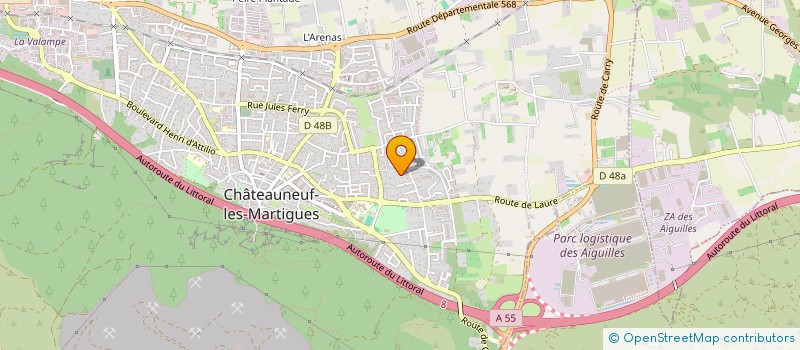 localisation de l'entreprise MONSIEUR ROMAIN FRASSETO à CHATEAUNEUF-LES-MARTIGUES