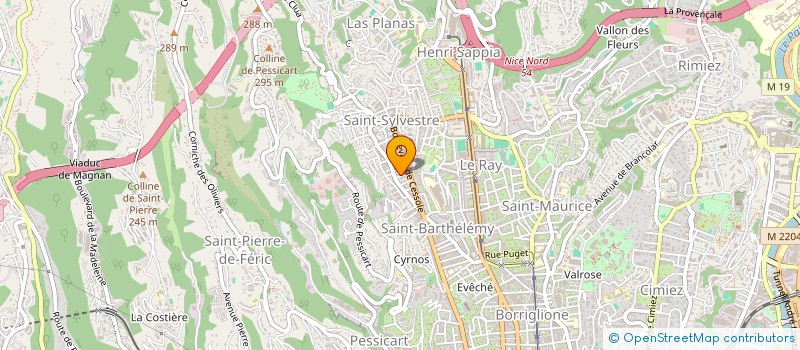 localisation de l'entreprise MONSIEUR ROMAIN FRENDO à NICE