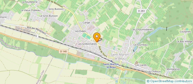 localisation de l'entreprise MONSIEUR ROMAIN FROGER  SAINT-MARTIN-LE-BEAU