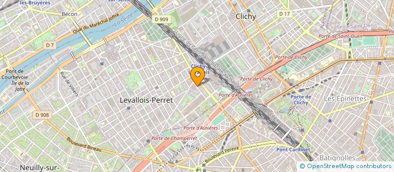 localisation de l'entreprise MONSIEUR ROMAIN FROGIER à LEVALLOIS-PERRET