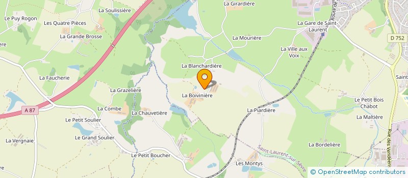 localisation de l'entreprise MONSIEUR ROMAIN FRUCHET à SAINT-LAURENT-SUR-SEVRE
