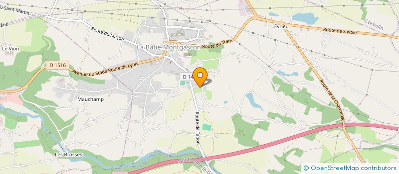 localisation de l'entreprise MONSIEUR ROMAIN FULCHIRON  LA BATIE-MONTGASCON