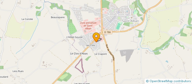 localisation de l'entreprise MONSIEUR ROMAIN FUNK  SAINT-ALBAN