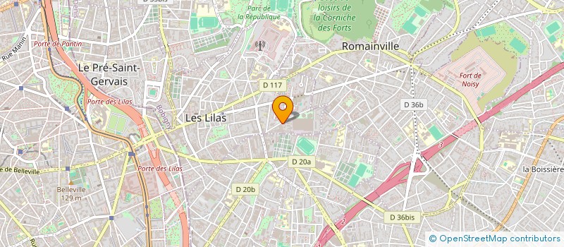 localisation de l'entreprise MONSIEUR ROMAIN GABAUDE à LES LILAS
