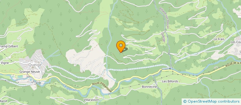 localisation de l'entreprise MONSIEUR ROMAIN GACHET  QUEIGE