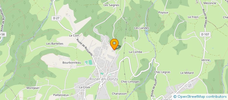 localisation de l'entreprise MONSIEUR ROMAIN GACHET  SALVIZINET