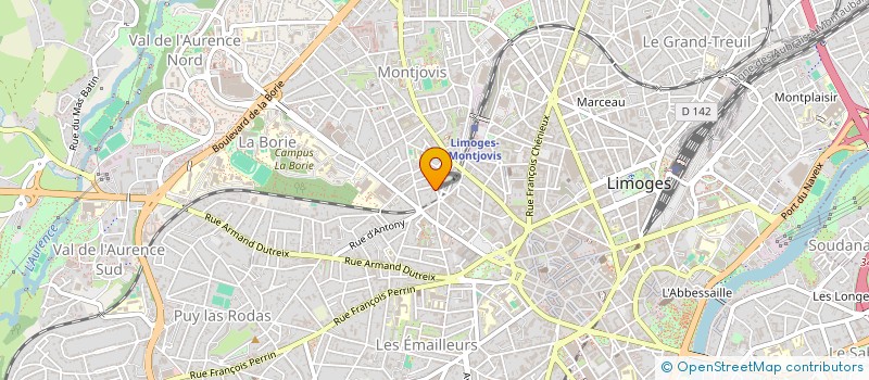 localisation de l'entreprise MONSIEUR ROMAIN GAILDRAUD à LIMOGES