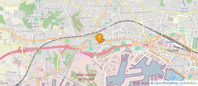 localisation de l'entreprise MONSIEUR ROMAIN GAILLARD  TOULON