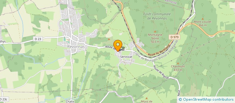 localisation de l'entreprise MONSIEUR ROMAIN GAILLOT  REVONNAS