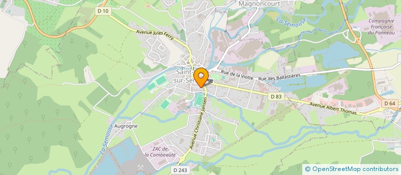 localisation de l'entreprise MONSIEUR ROMAIN GALLAIRE  SAINT-LOUP-SUR-SEMOUSE